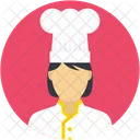 Chef feminina  Ícone