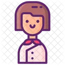 Chef feminina  Ícone