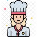 Chef feminina  Ícone