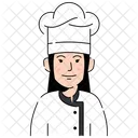 Chef feminina  Ícone