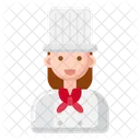 Chef Feminina Chef Cozinheira Ícone