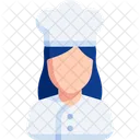 Chef feminina  Ícone
