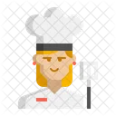 Chef feminina  Ícone