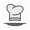 Chef Hat And Plate Icon