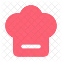 Chef Hat Minimalistic Kitchen Cooking Icon