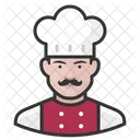 Chef Masculino Branco Chef Branco Icon