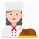 Chef Professions Woman Woman Icon