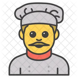 Chef masculino Emoji Ícone