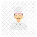 Chef Masculino Panadero Cocina Icono