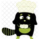 Chef monstro negro  Ícone