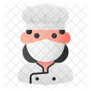 Chef Avatar Mujer Icono