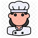 Mulher chef  Ícone