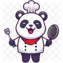 Chef panda fofo  Ícone