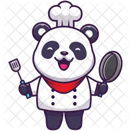 Chef panda fofo  Ícone