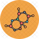 Chemical Atom Atoms Hexagons Icon