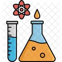 Chemical Flask Conical Flask Lab Research Icon