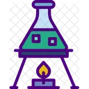 Chemical Flask Chemical Burning Icon