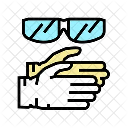 Chemical Gloves  Icon