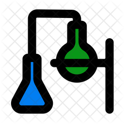 Chemical process Icon - Download in Colored Outline Style