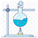 Chemical Reaction Chemistry Flask Lab Practical Icon