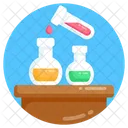 Chemical Experiment Chemical Reaction Chemical Flasks Icon