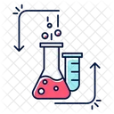 Chemical Reaction In Lab Flask Icon