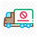 Cross Truck Asphalt Icon