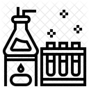 Wissenschaft Chemie Reagenzglas Symbol