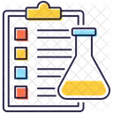 Chemiebericht Laborbericht Testbericht Symbol