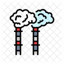 Fabrik Schornsteine Freigabe Symbol