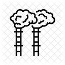 Fabrik Schornsteine Freigabe Symbol