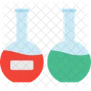 Chemische Flasche Laborforschung Labortests Symbol