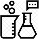 Chemie Kolben Chemikalien Symbol