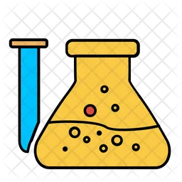 Chemikalienexperiment  Symbol