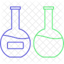 Chemische Flasche Laborforschung Labortests Symbol