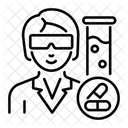 Chemiker Apotheker Laborant Symbol