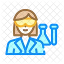 Chemikerin Frau Job Symbol