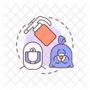 Abfall Biomedizinisch Desinfektion Symbol
