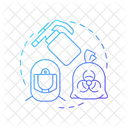Abfall Biomedizinisch Desinfektion Symbol