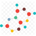 Chemisches Atom Atome Sechsecke Symbol