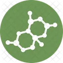 Chemisches Atom Atome Sechsecke Symbol