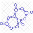 Chemisches Atom Atome Sechsecke Symbol