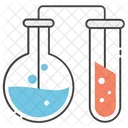 Chemisches Experiment Labortest Chemische Reaktion Symbol