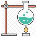 Chemisches Experiment Labortest Chemische Reaktion Icon