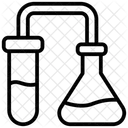 Chemisches Experiment Laborgerate Labortests Symbol