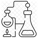 Chemisches Experiment Laborgerate Laborwerkzeuge Symbol