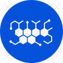 Chemisches Molekul Atome Sechsecke Symbol