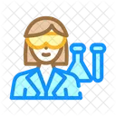 Chemist Woman Job Icon