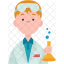 Chemist Researcher Laboratory Icon