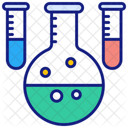 Chemistry Icon - Download in Colored Outline Style